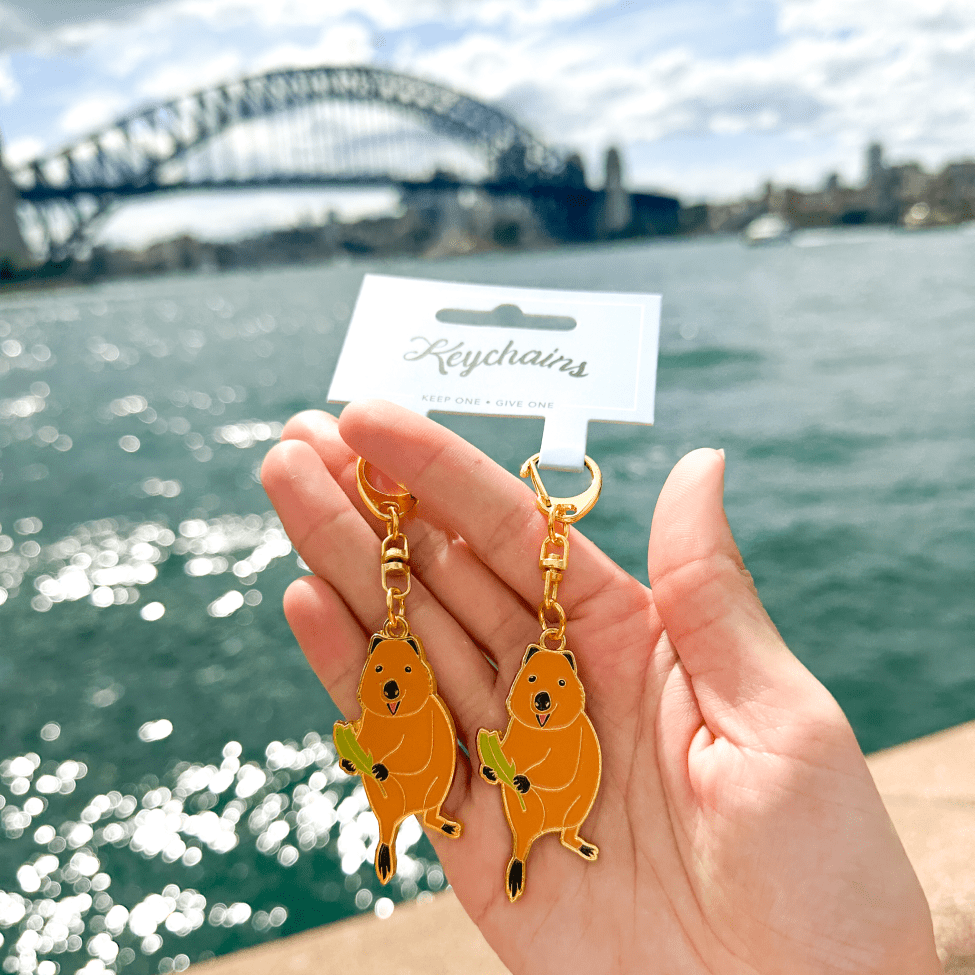Quokka Enamel Keychain 2pk