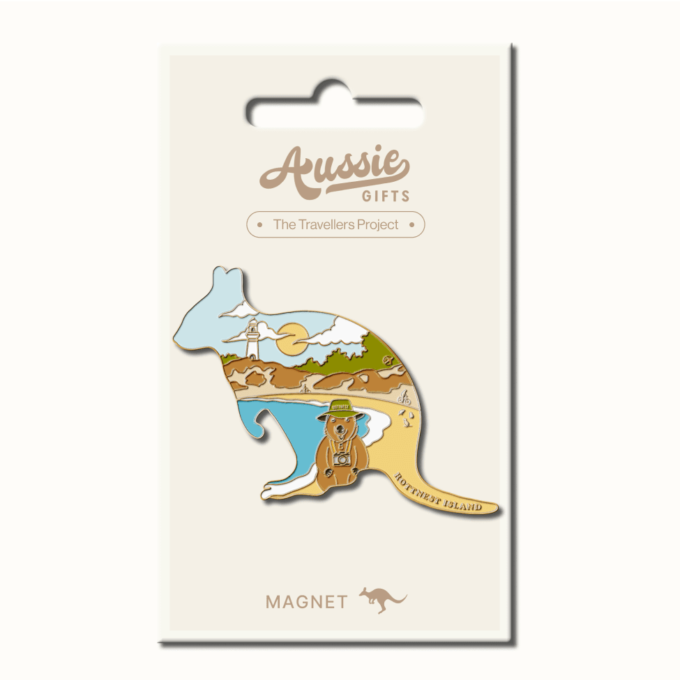 PER Quokka Beach Collage Enamel Magnet
