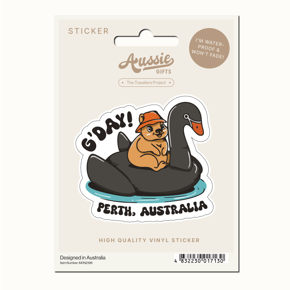 AG PER Quokka Swan Sticker 1pk