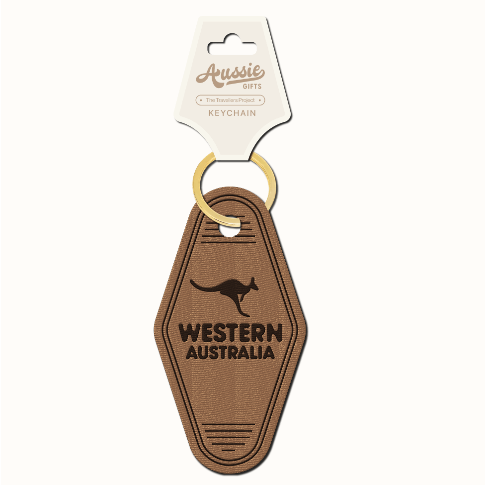 AG PER Brown Embroidery Keychain 1pk