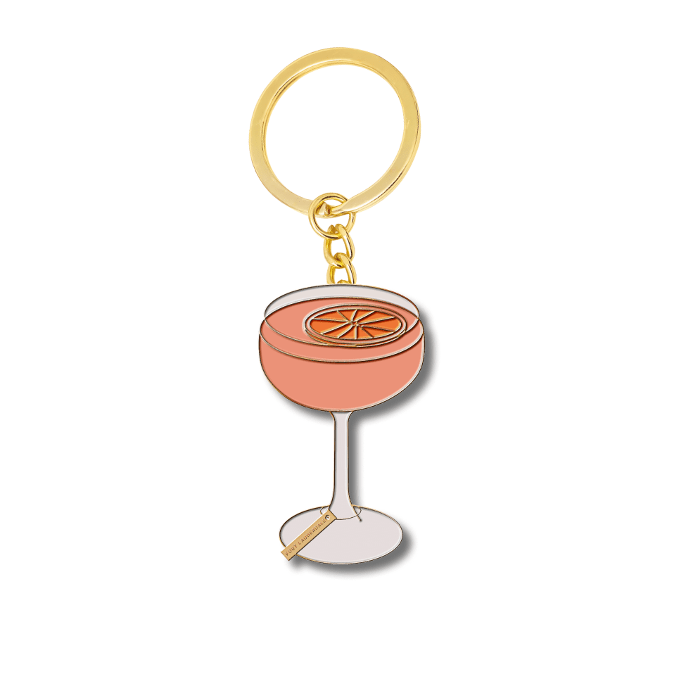 Fort Lauderdale Cocktail Enamel Keychain