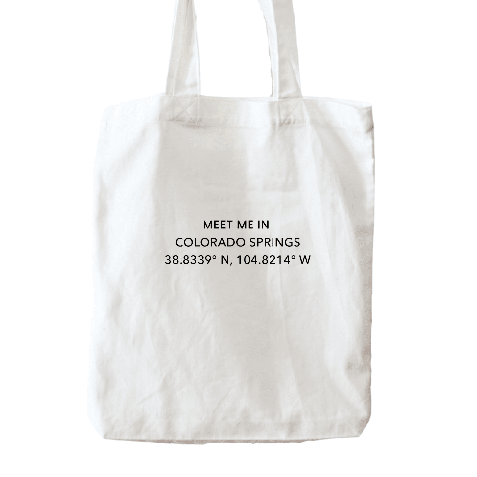 Meet me in Colorado Springs Tote Bag