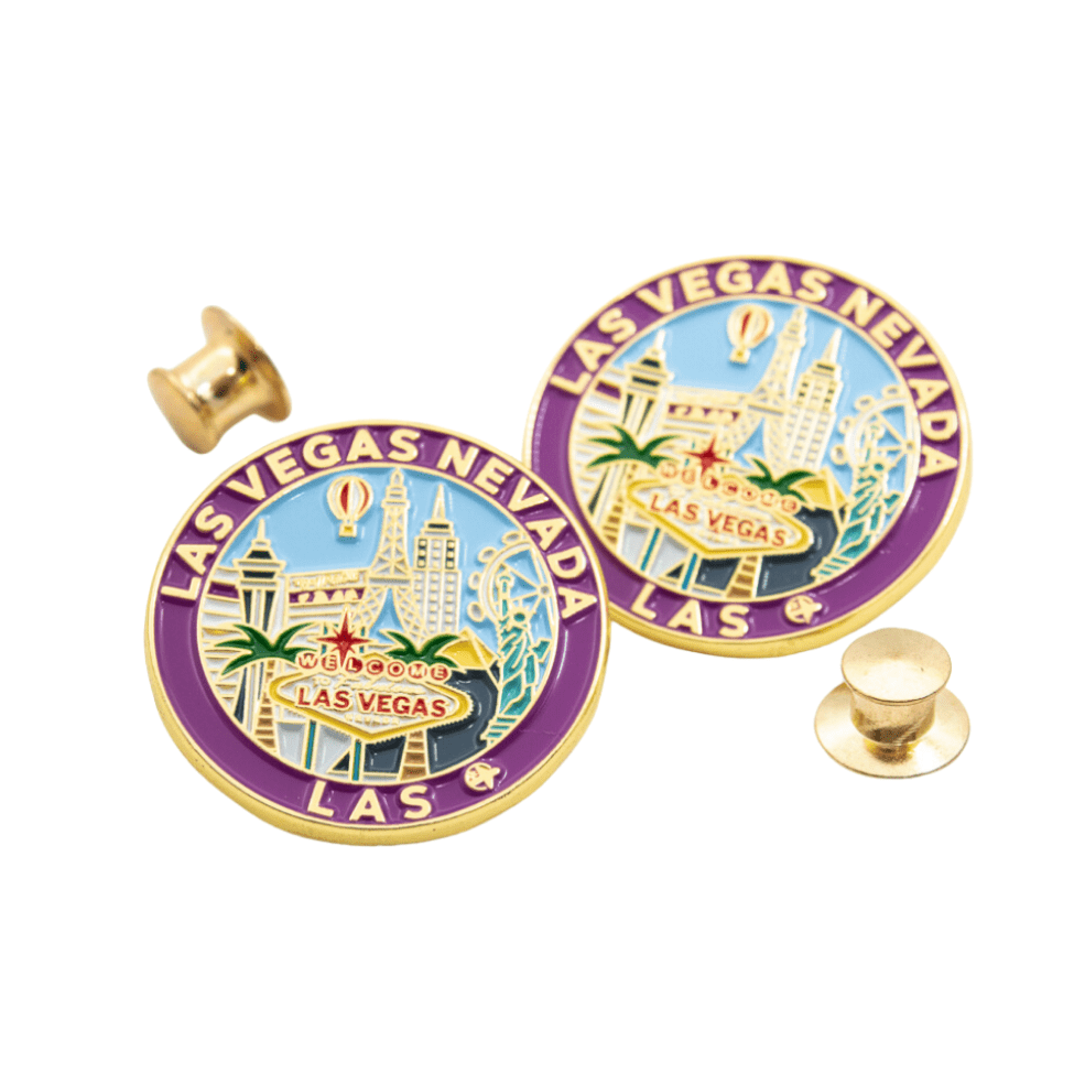 Monda Pins Las Vegas Skyline Enamel Pin 2pk