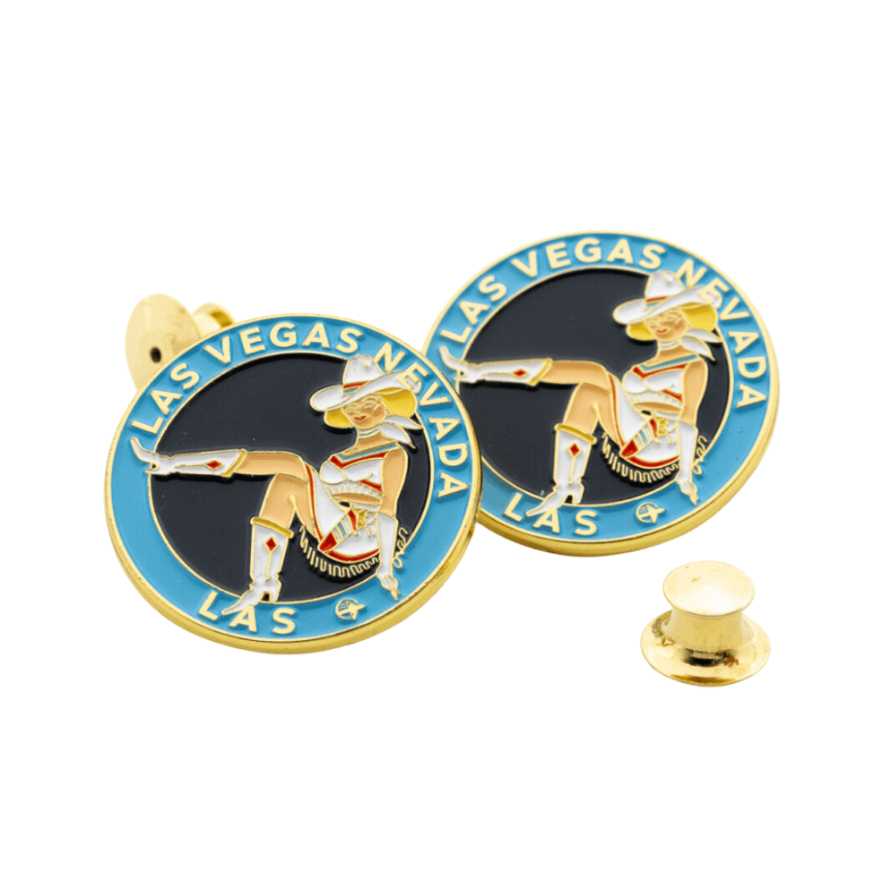 Monda Pins Vegas Vickie Enamel Pin 2pk