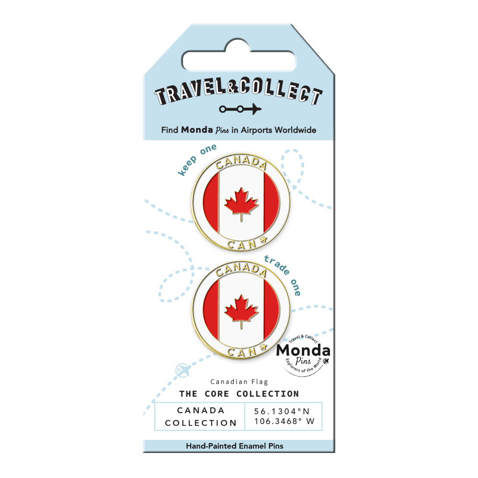 Monda Pins Canada Flag Pin 2pk