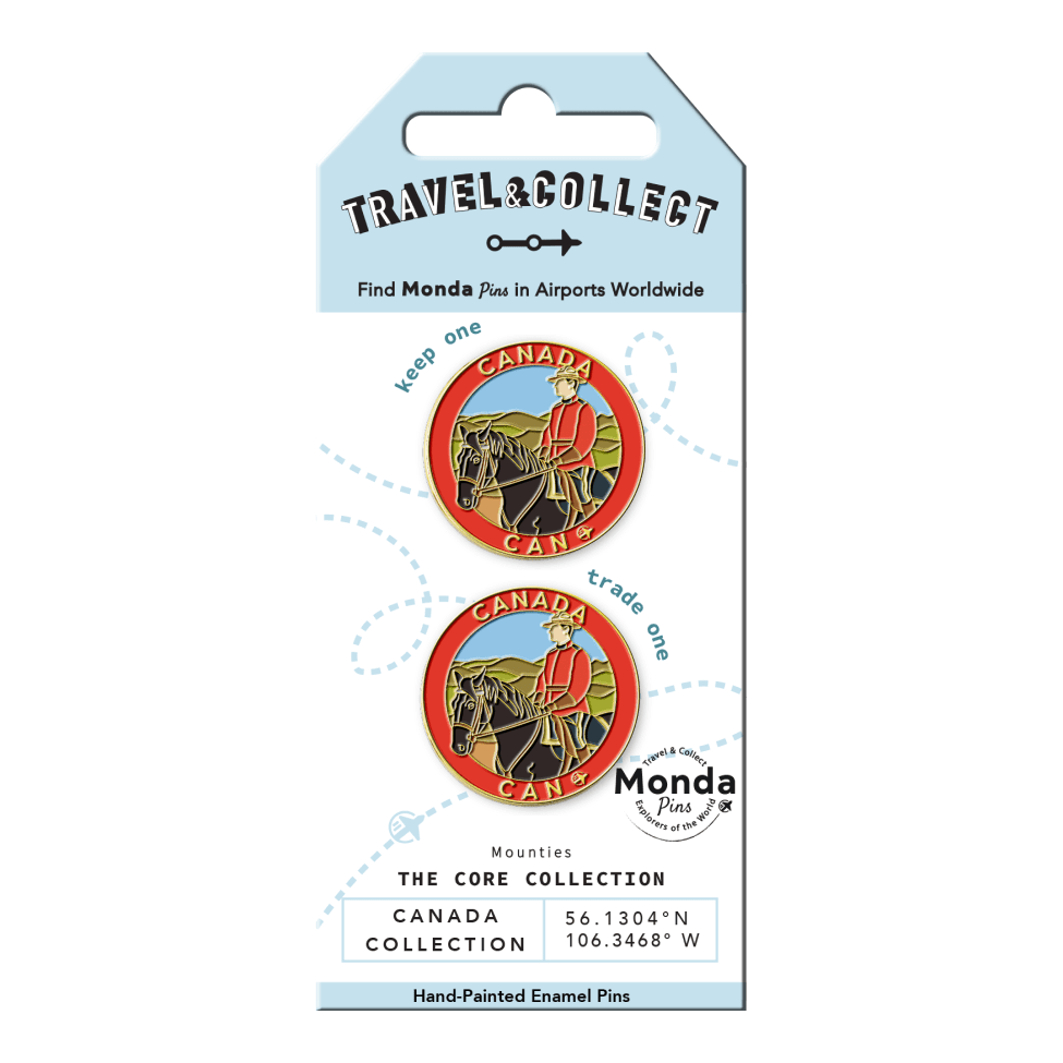 Monda Pins Canada Mounty Police Pin 2pk