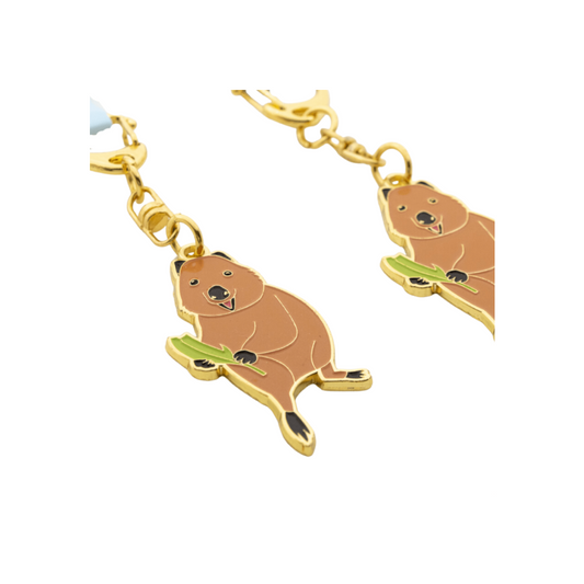 Quokka Enamel Keychain 2pk