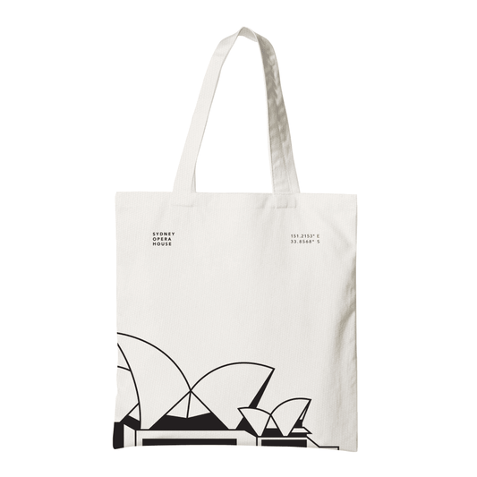 Sydney Opera House B&W Tote Bag