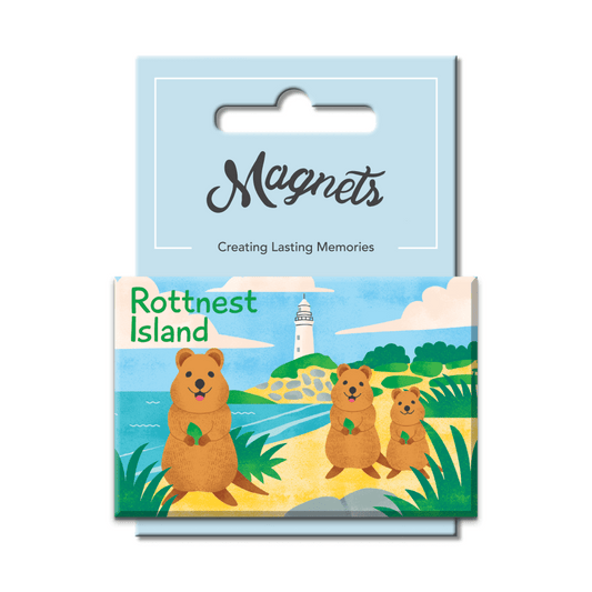 Quokka Lighthouse tin magnet