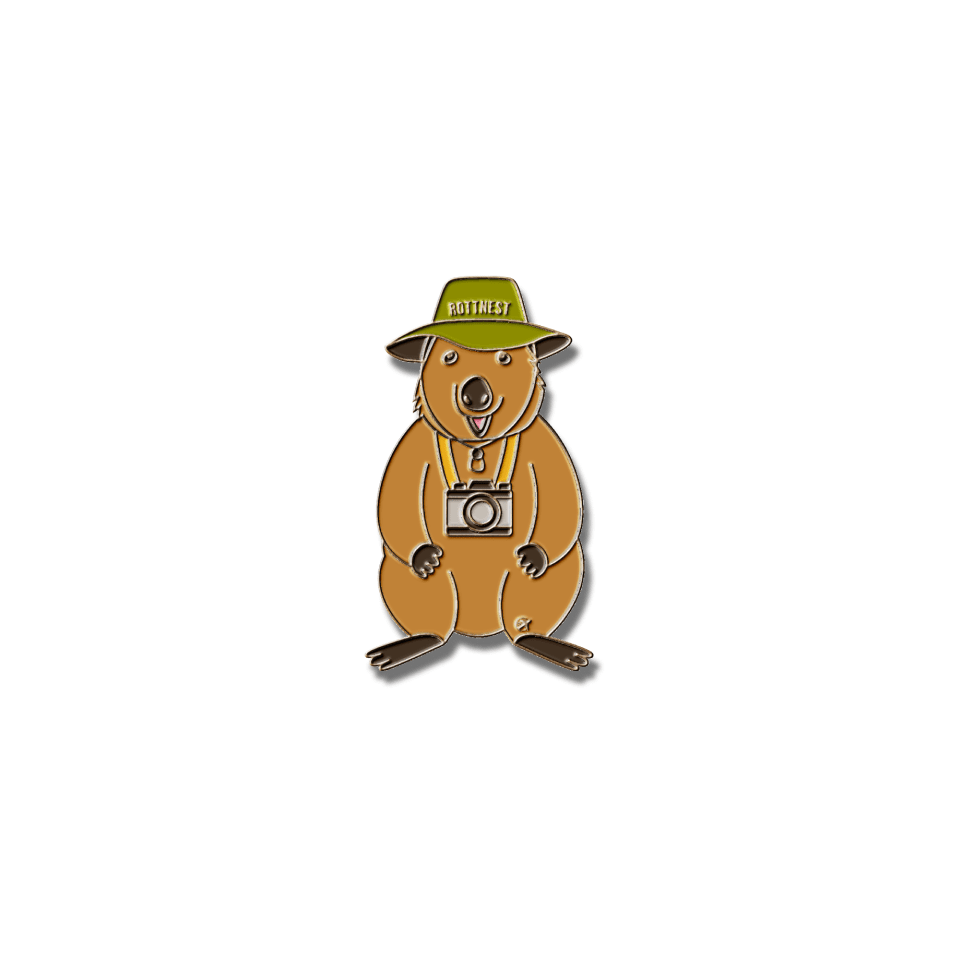 Quokka Tourist Pin & Magnet