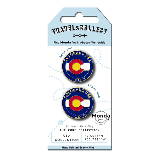 Monda Pins Colorado Flag Pin 2pk