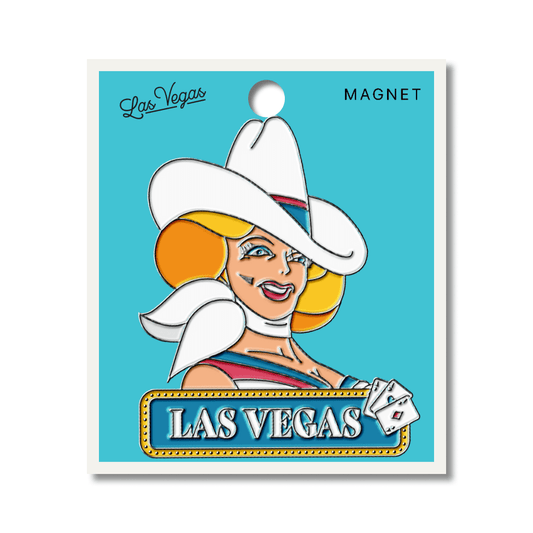 Vegas Vickie Enamel Magnet