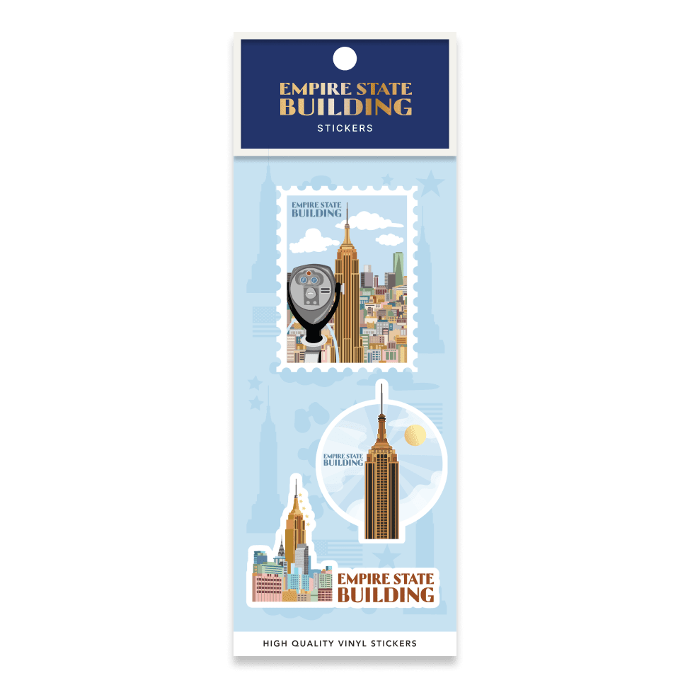 Empire State Building Telescope Sticker Pack