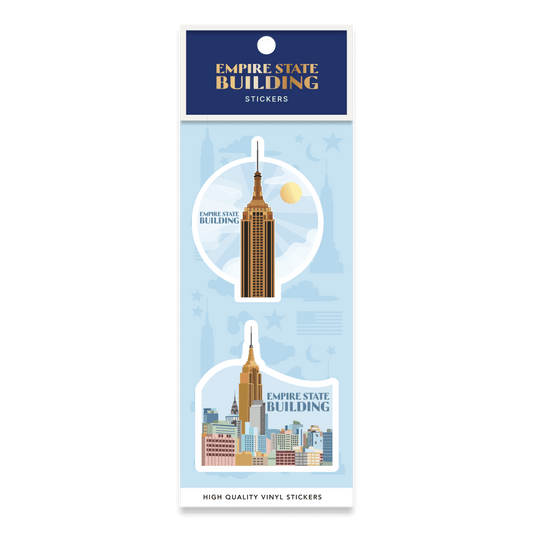 Empire State Building Daytime Skyline Sticker Pack