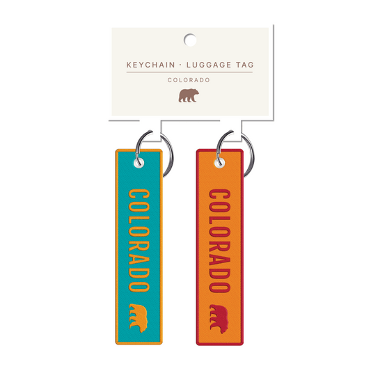 Colorado Emrboidery Turqoise & Orange Keychain 2pk