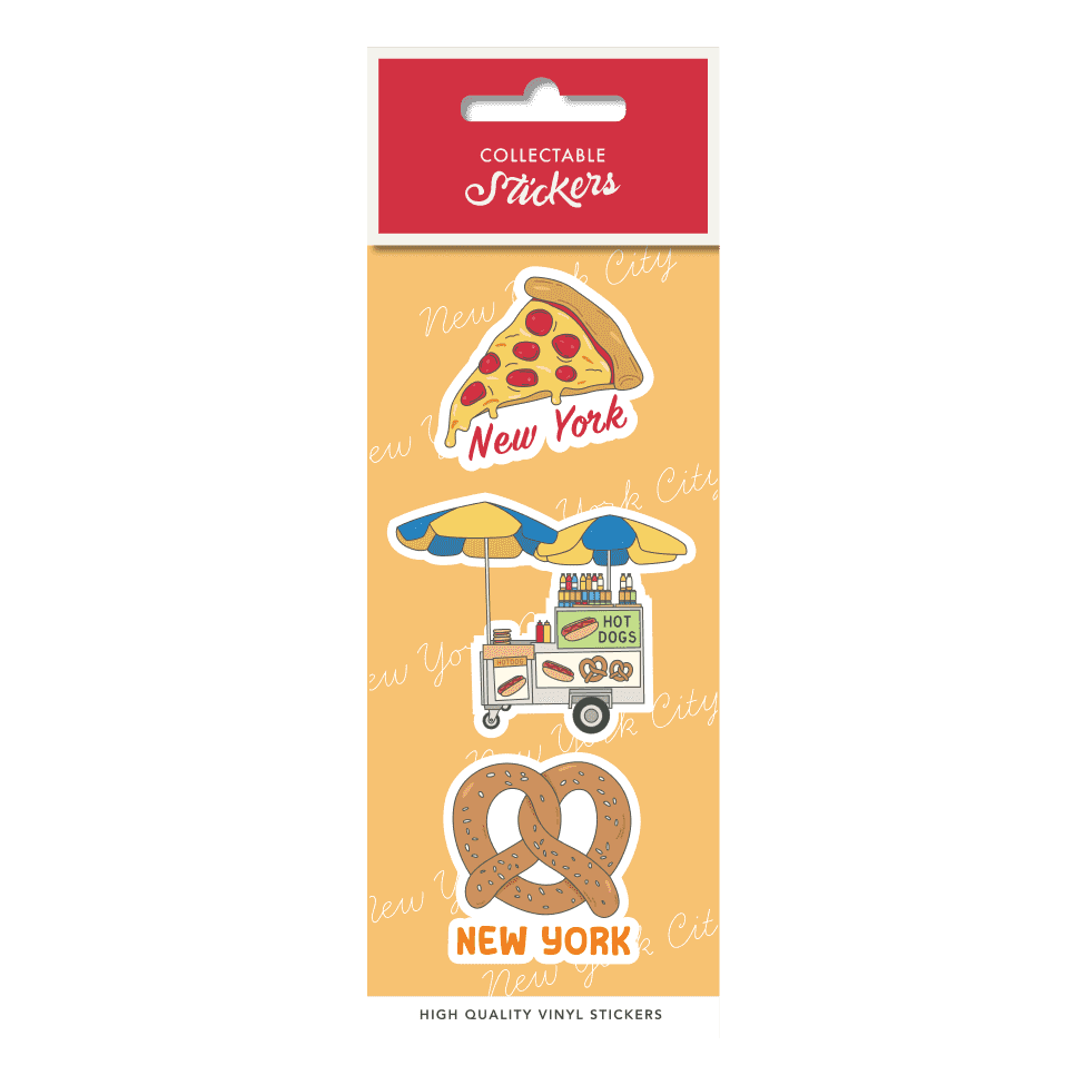 New York City Food Sticker 3pk