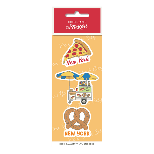 New York City Food Sticker 3pk