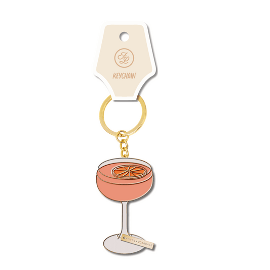 Fort Lauderdale Cocktail Enamel Keychain