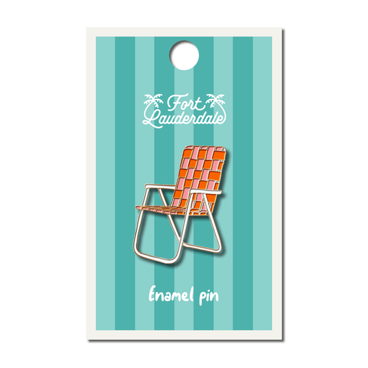 Beach Chair Enamel Pin