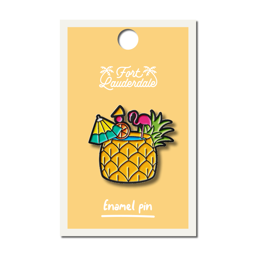 Pineapple Cocktail Enamel Pin