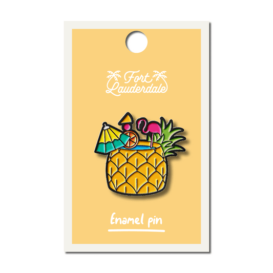 Pineapple Cocktail Enamel Pin