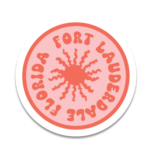 Fort Lauderdale Circle Sticker