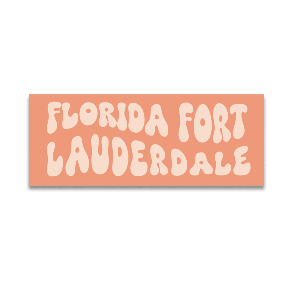 Fort Lauderdale Groovy Wave Sticker