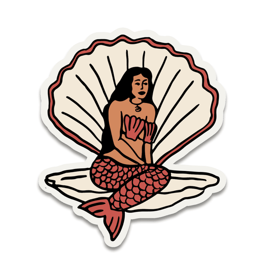 Mermaid Seashell Sticker