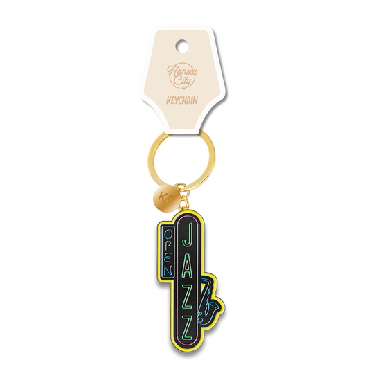 Jazz Gold Enamel Keychain