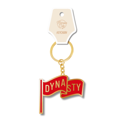 Kansas Dynasty Gold Enamel Keychain