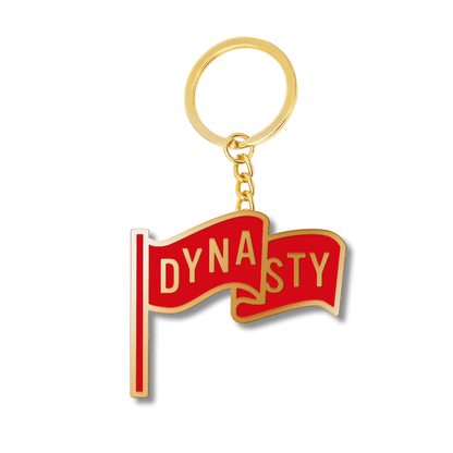 Kansas Dynasty Gold Enamel Keychain