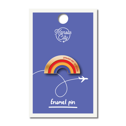 Kansas Over the Rainbow Enamel Pin