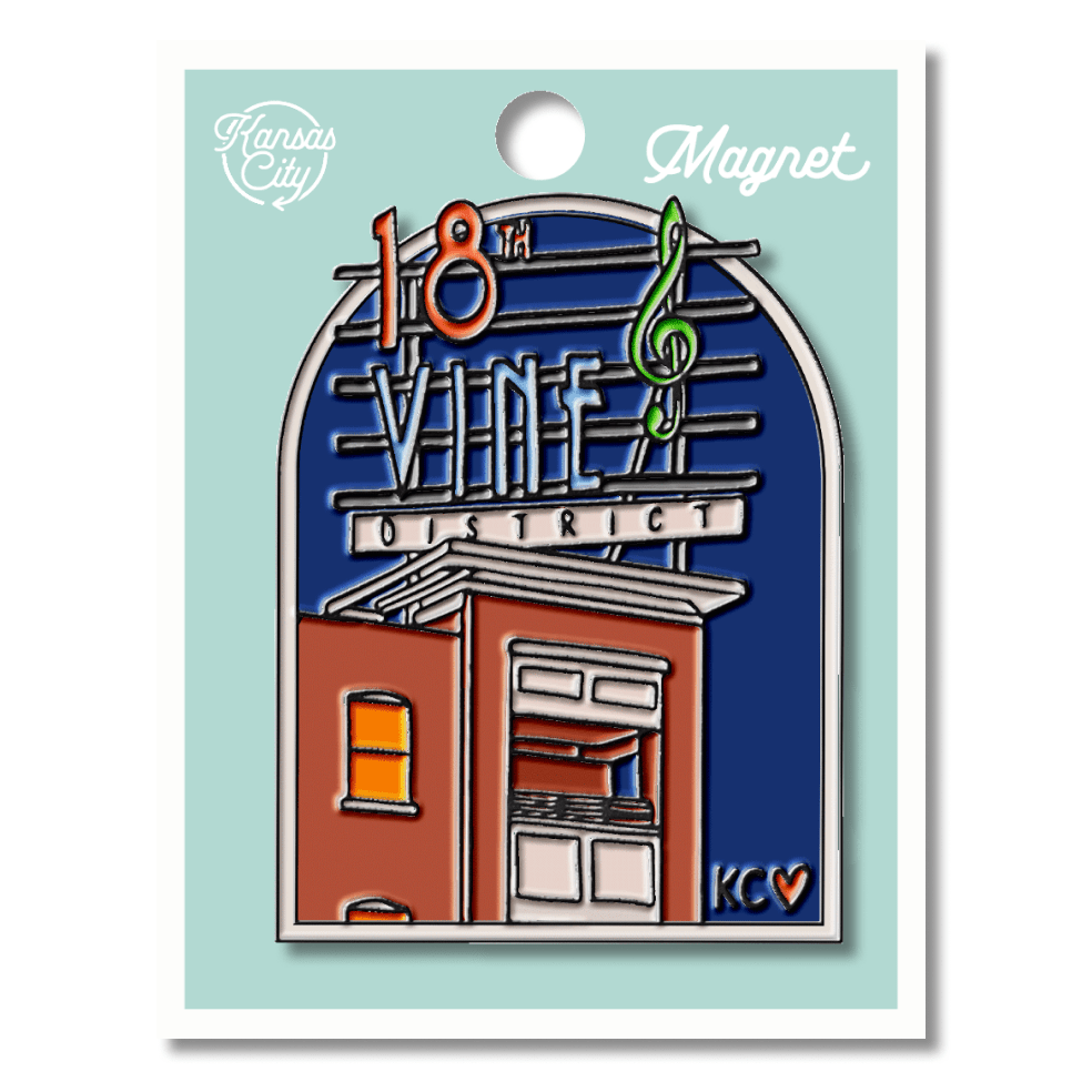 18th and Vine District Enamel Magnet