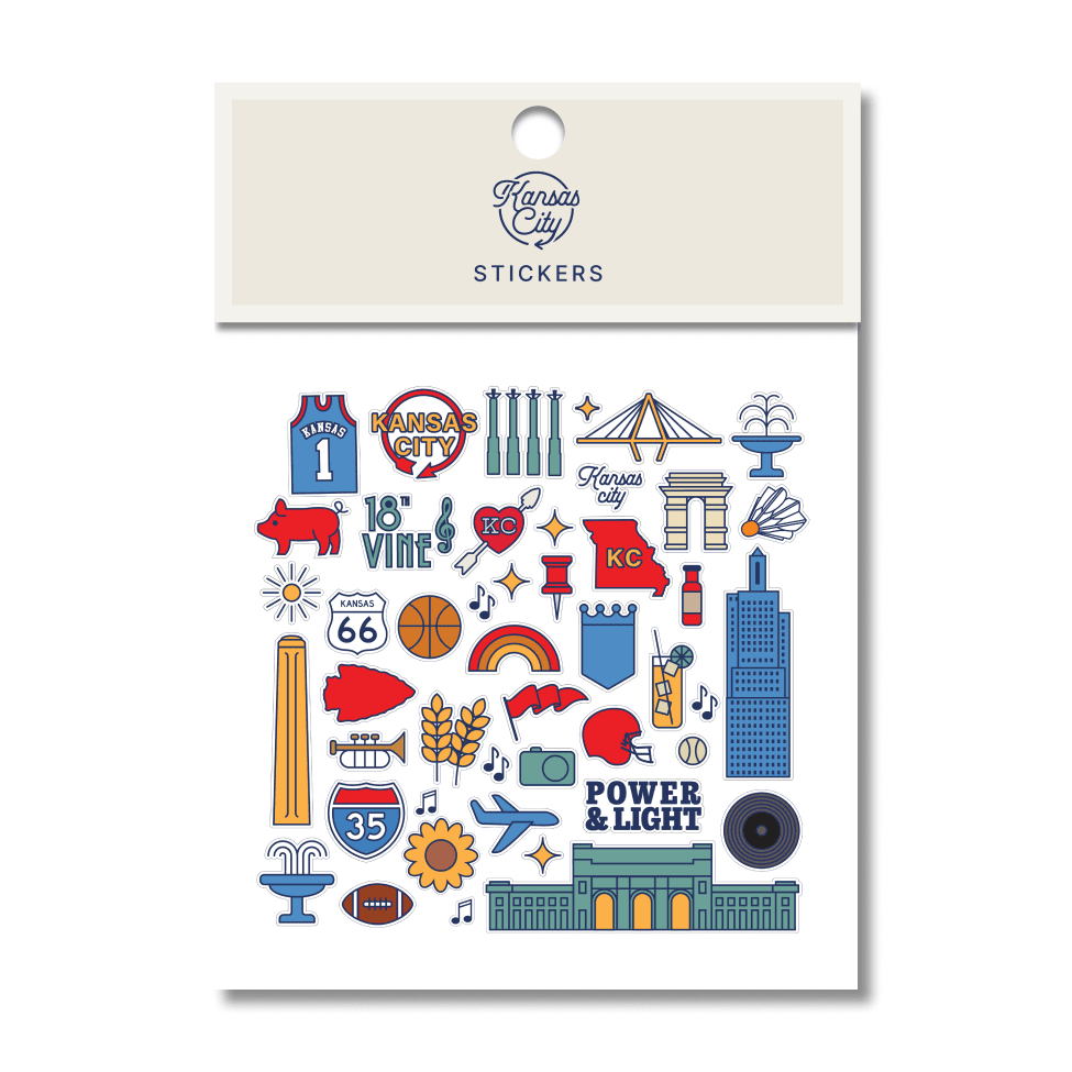 Kansas Icons Multi Sticker Pack