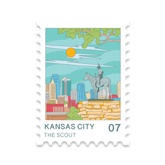 Kansas City Stamp Sticker