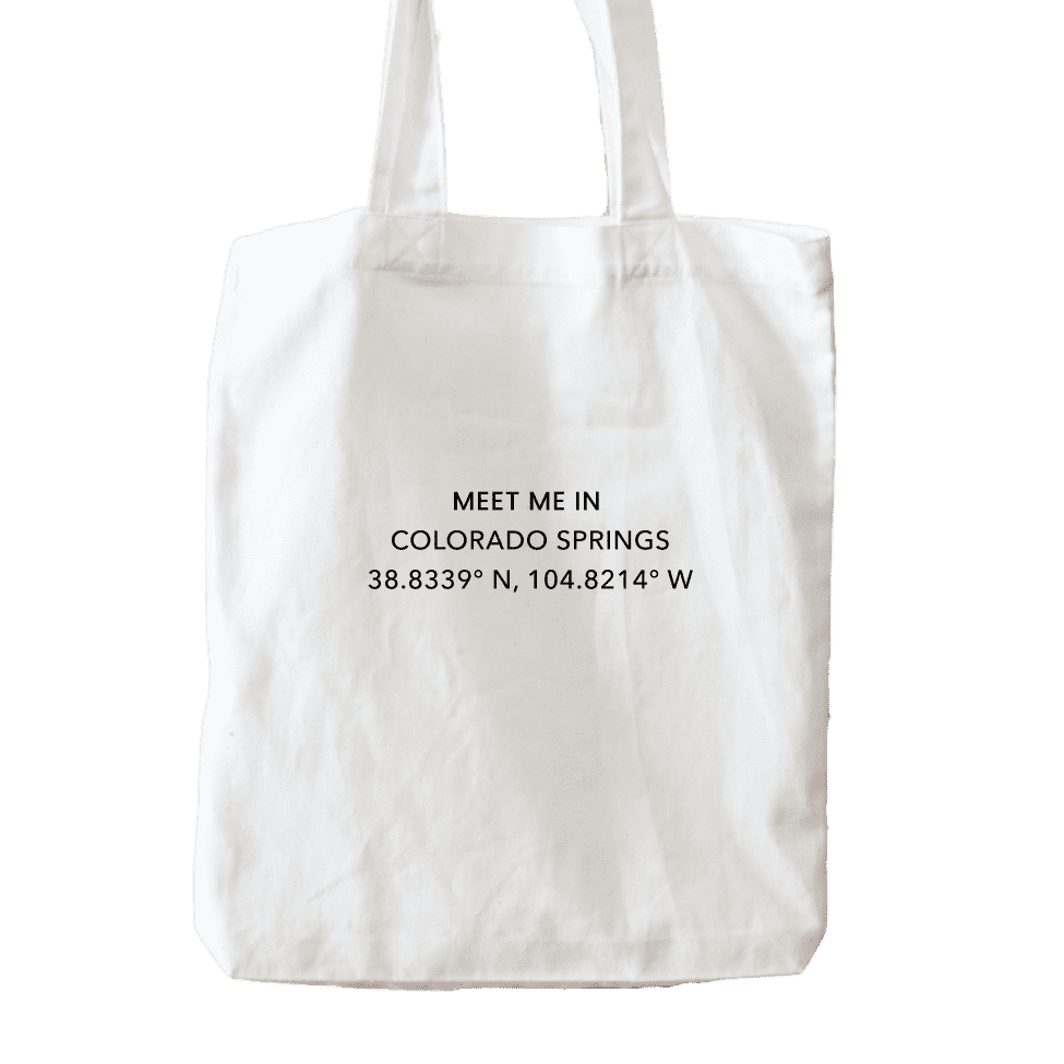 Meet me in Colorado Springs Coordinate Premium Tote Bag