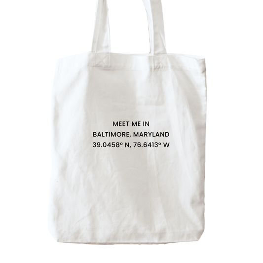 Meet Me In Baltimore Maryland Premium Tote Bag