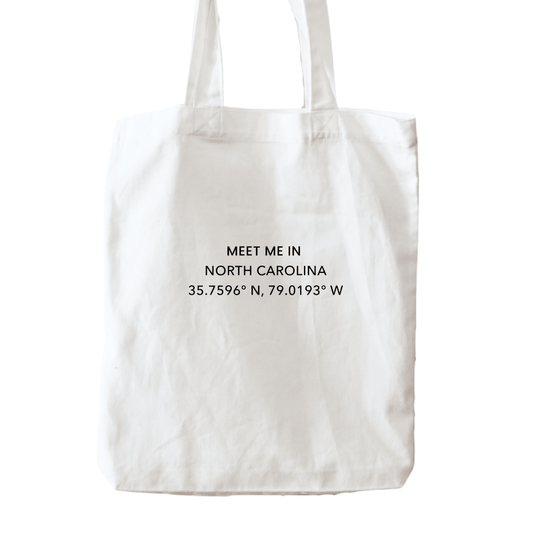 Meet Me In North Carolina Tote Bag