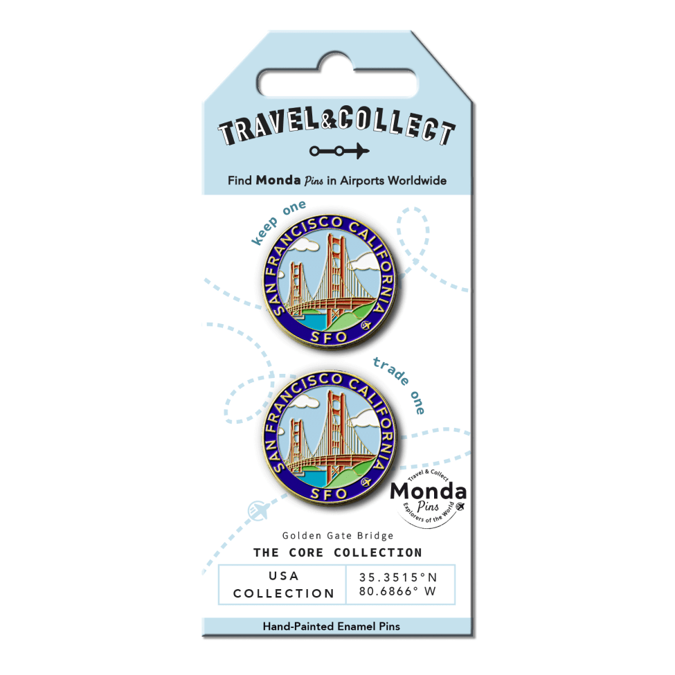 Monda Pins San Francisco Golden Gate Bridge Pin 2pk