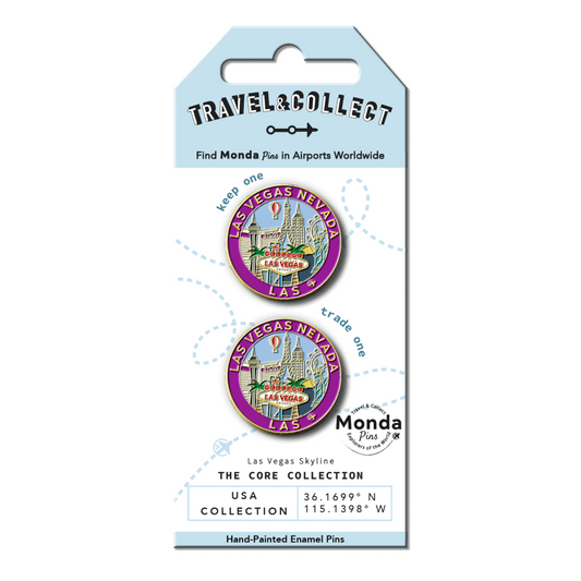 Monda Pins Las Vegas Skyline Enamel Pin 2pk