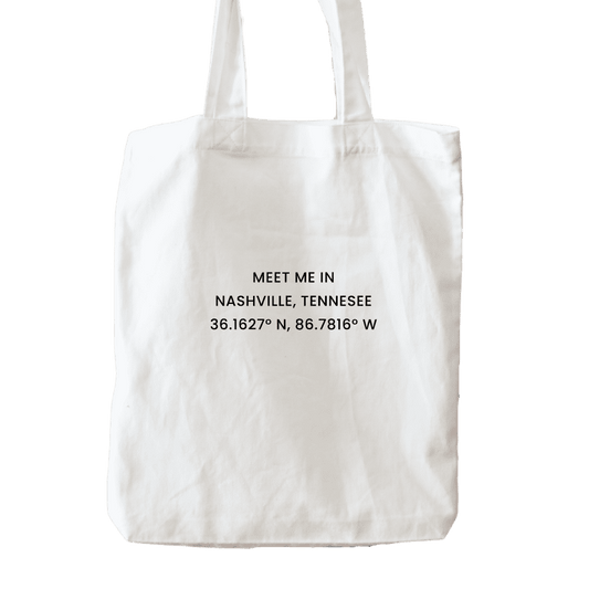 Meet me in Nashville Coordinates Premium Tote Bag