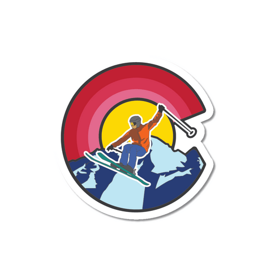 Colorado Ski Sticker 1pk