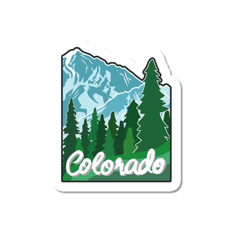 Colorado Mountains Sticker 1pk