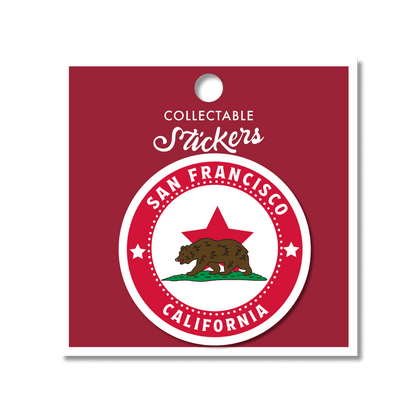 San Francisco Flag Sticker 1pk