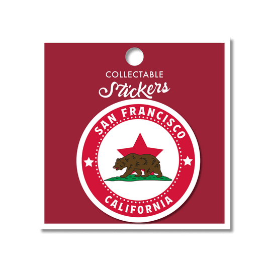 San Francisco Flag Sticker 1pk