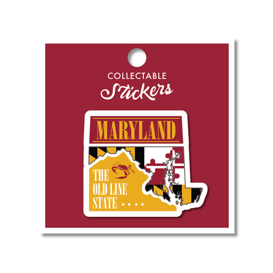 Maryland State Flag Sticker 1pk