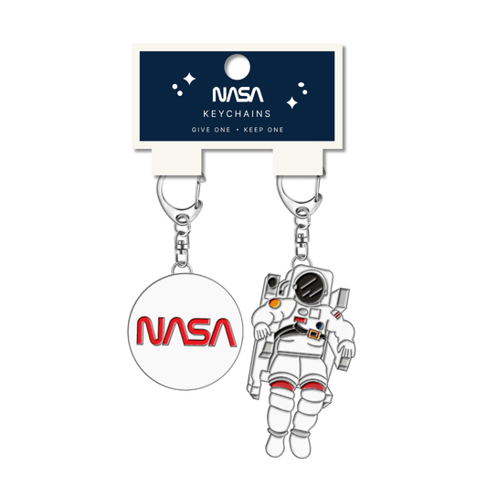 Nasa Astronaut Enamel Keychain 2pk